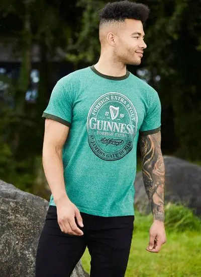 Green Guinness Label T-Shirt